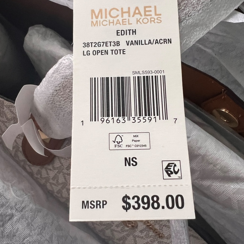 Brand New Michael Kors Oversized Edith Tote - Picture 5 of 5